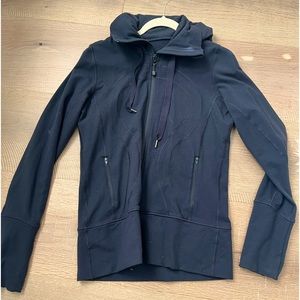 Lululemon black jacket with hood, size 10